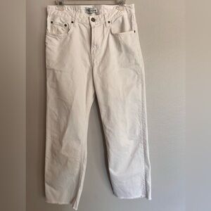 Zara high waisted straight ankle leg jeans